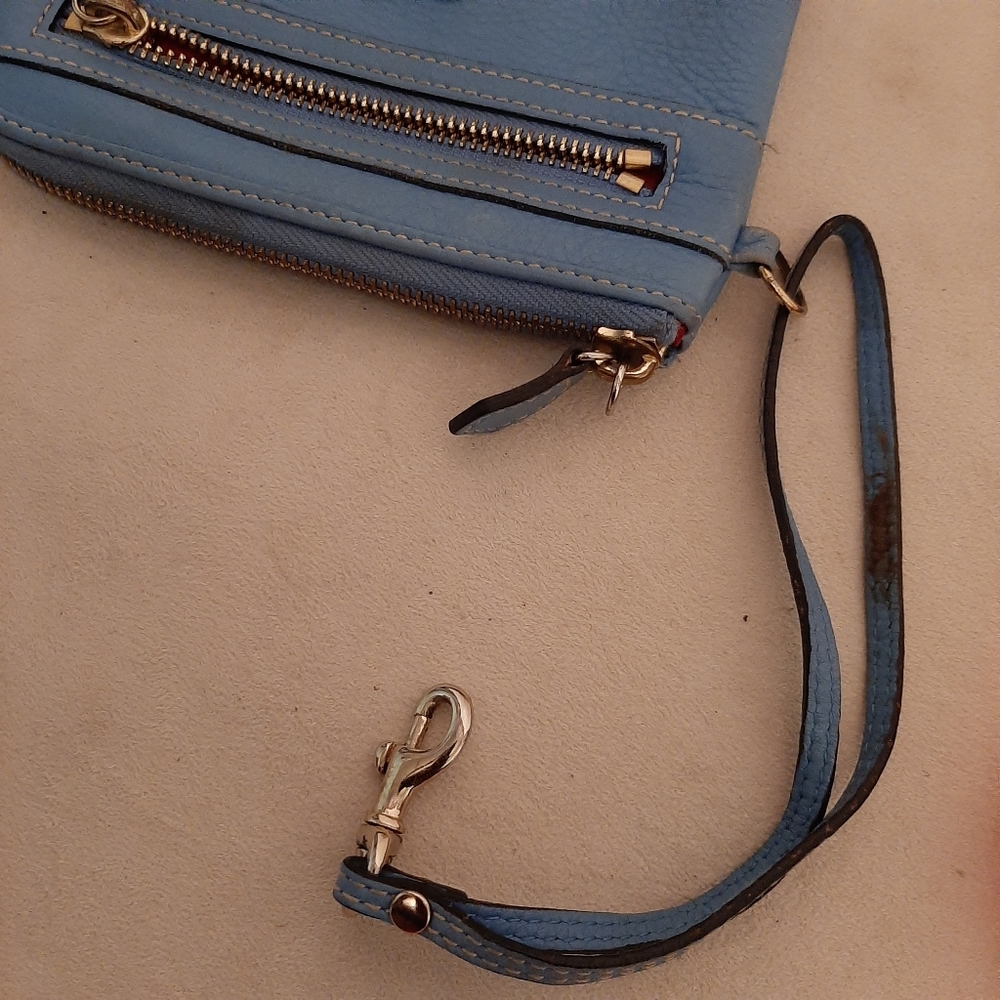 Dooney Bourke Blue Wristlet Bag - Picture 3 of 16